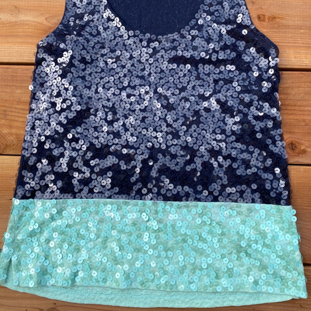 J crew sequenced tank top
